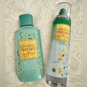Bath and body Works, Chasing Fireflies body lotion and spray